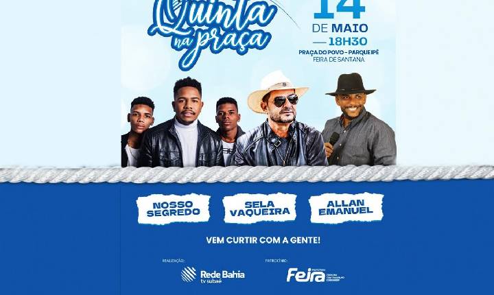 Quinta na Praça marca retorno de tradição cultural em Feira de Santana