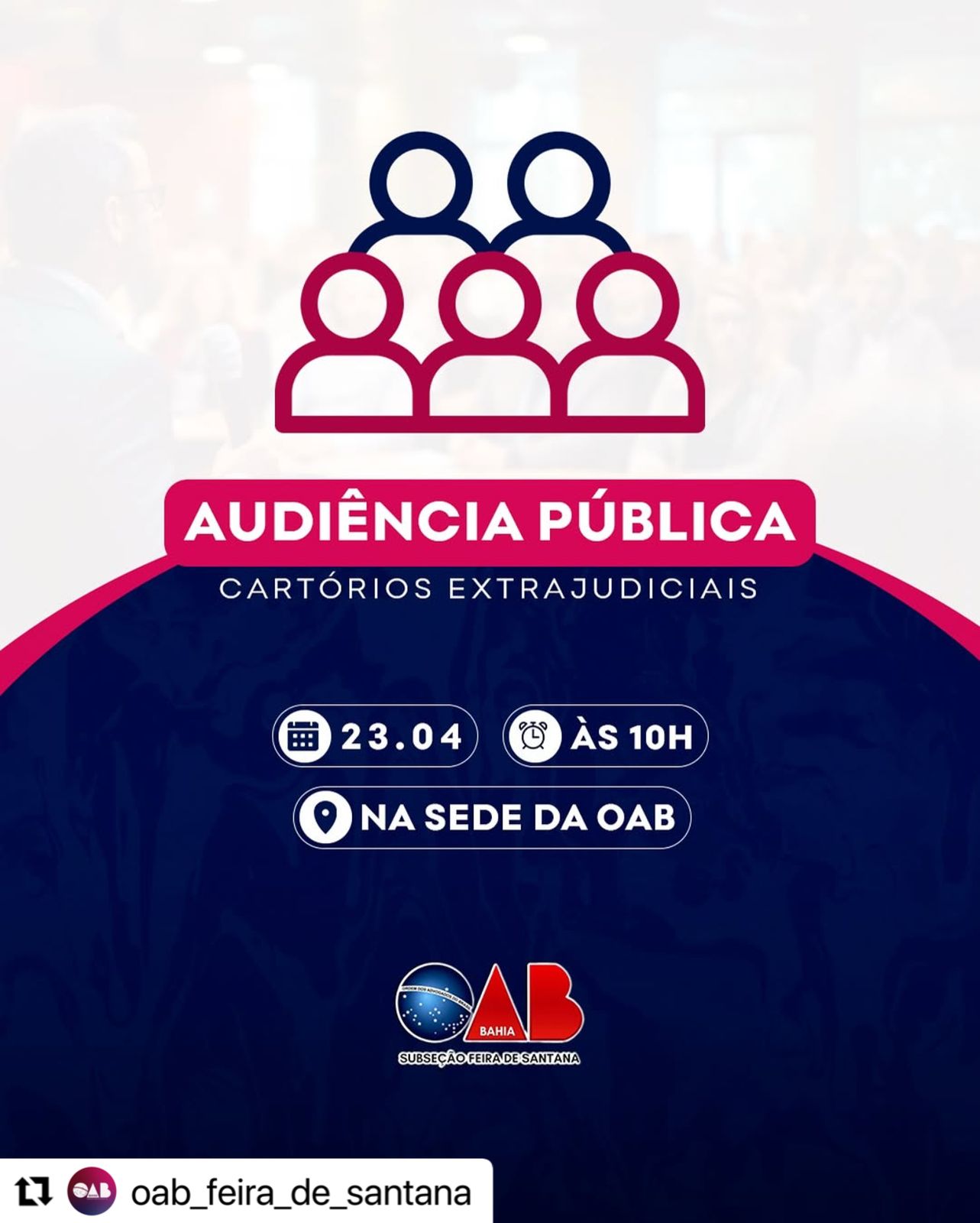 OAB Feira realiza audiência pública sobre cartórios extrajudiciais