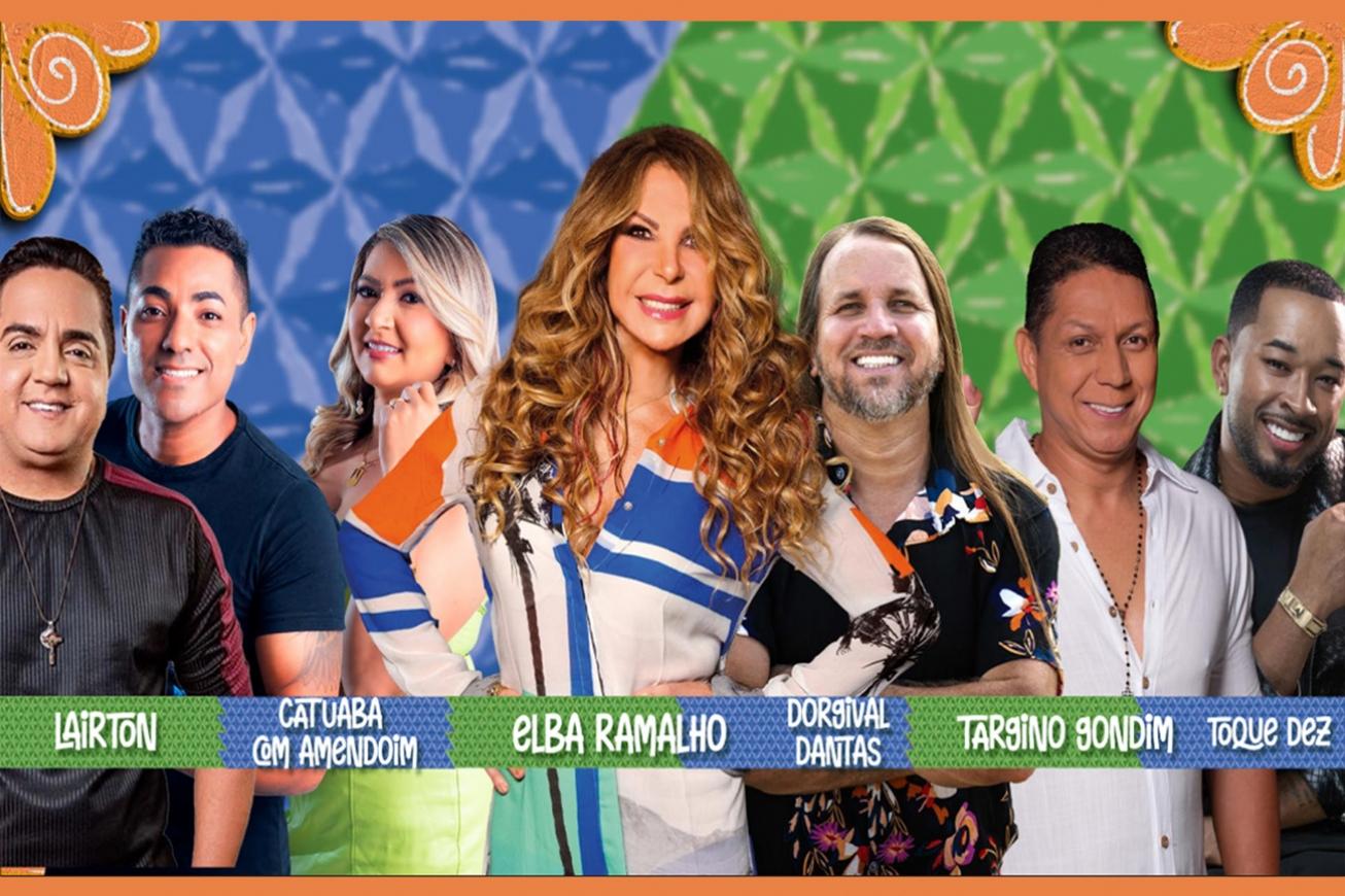 Dorgival Dantas, Elba Ramalho, Falamansa Daniel estão entre as atrações já confirmadas para o Arraiá de Feira