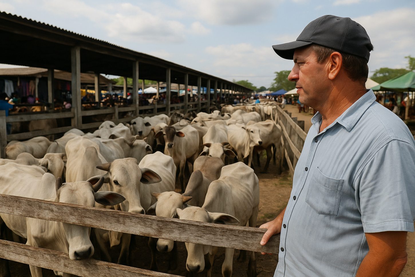 Preço da arroba do boi recua e movimentação no Campo do Gado sofre impactos em Feira de Santana