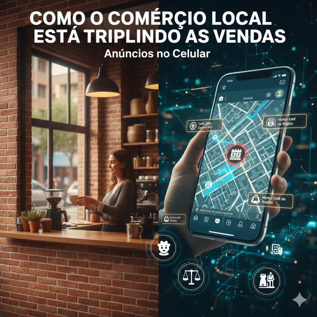 O Fim da Sorte: Como o comércio local está triplicando as vendas com anúncios de precisão no celular