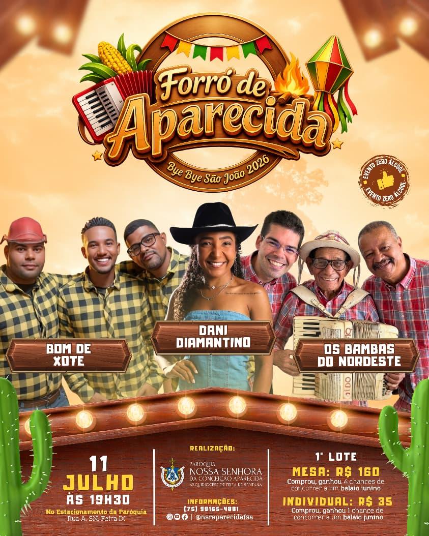 Vem aí o Forró de Aparecida!