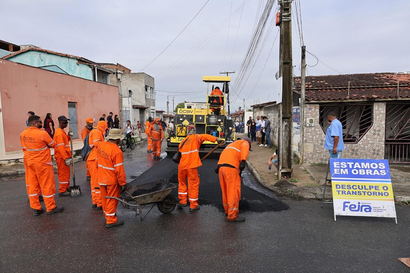 Bairro Gabriela ganha pavimentação nas ruas Rei do Gado e Bravo