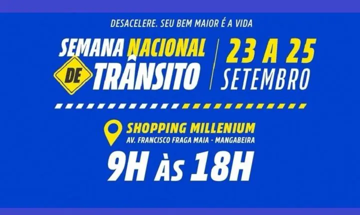 Semana do Trânsito começa em Feira com ações educativas e alerta para redução de sinistros